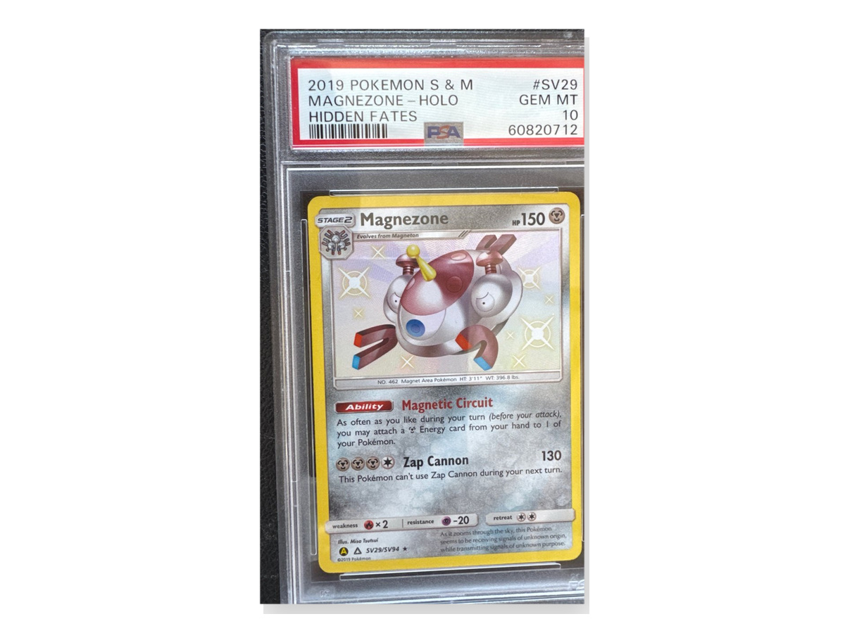 Magnezone Hidden Fates Shiny Vault Pokémon card graded PSA 10