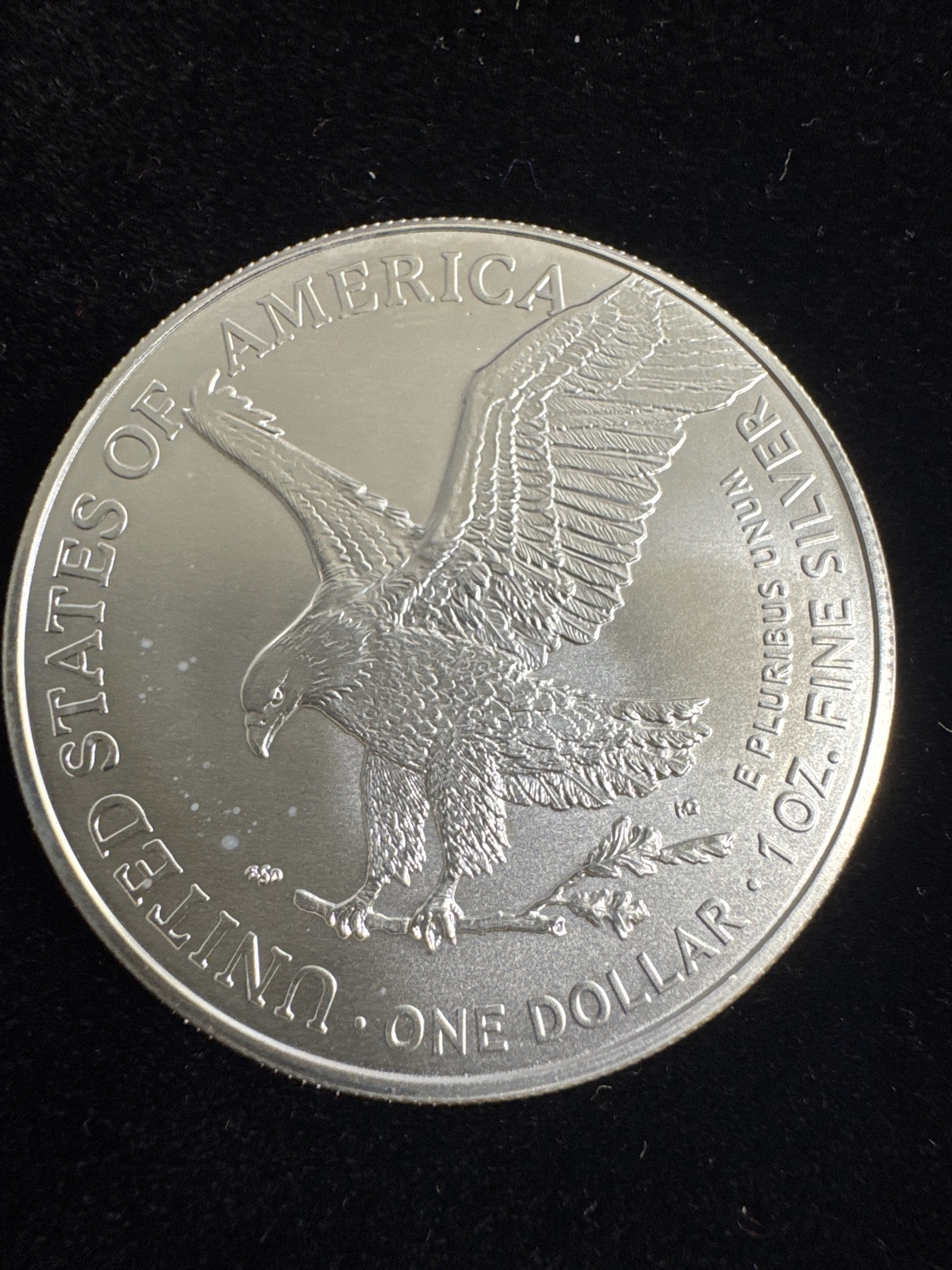 New flying-eagle reverse of the 2022 American Silver Eagle